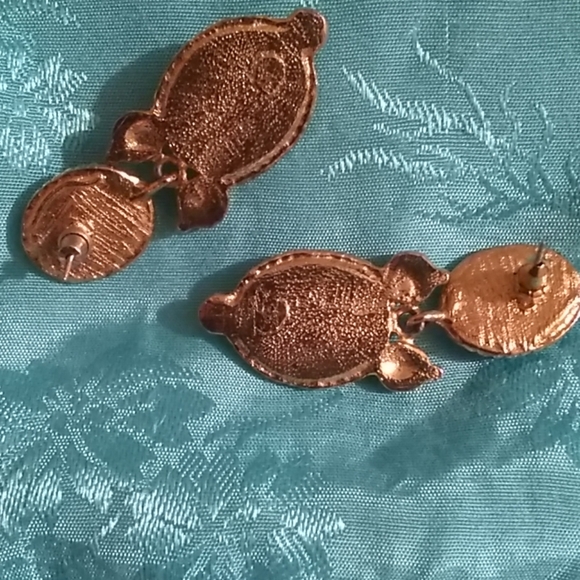 Blue & Green Earrings - Picture 2 of 4